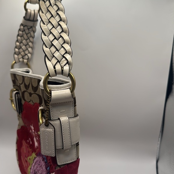 Sale! Limited Edition 6123 Coach Poppy Floral Signature Jacquard Shoulder Bag - Picture 12 of 14